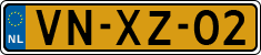 License plate of the Netherlands, Light Commercial Vehicles (1994 system)
