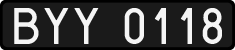 License plates of Poland, 1976 year system