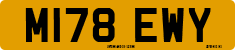 License plate of the United Kingdom, 1983 year system