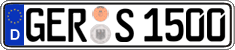 German license plate, Regular plates