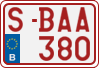 License plate of Belgium, Regular plates (2010)