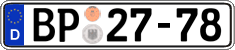 German license plate, Authorities and federal agencies