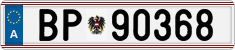 License plate of Austria, Official services and consulates