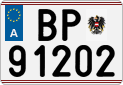 License plate of Austria, Official services and consulates