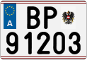 License plate of Austria, Official services and consulates