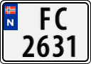 License plate of Norway, Trailers, motorcycles, special vehicles