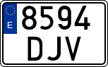 License plates of Spain, Ordinary (2000)