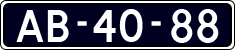 License plate of the Netherlands, Commercial Vehicles (1951-1994 system)