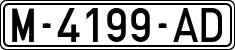 License plates of Spain, 1971 year series