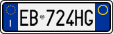 License plate of Italy, Cars (1994 year series)