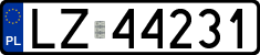 License plates of Poland, Regular car plates