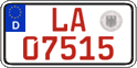 German license plate, Red license plates