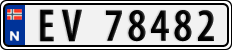 License plate of Norway, Cars