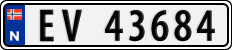 License plate of Norway, Cars