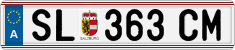 License plate of Austria, Regular plates