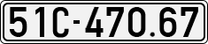 License plate of Vietnam, Cars