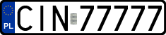 License plates of Poland, Regular car plates