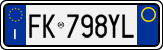 License plate of Italy, Cars (1994 year series)