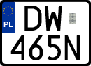 License plates of Poland, Special vehicles and motorcycles