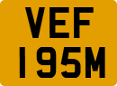 License plate of the United Kingdom, 1963 year system