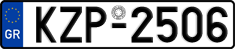 License plate of Greece, Cars