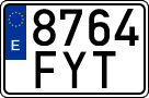 License plates of Spain, Ordinary (2000)