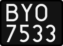 License plates of Poland, 1976 year system