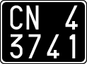 License plate of Italy, Cars (1927 year series)
