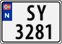 License plate of Norway, Trailers, motorcycles, special vehicles