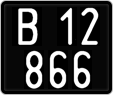 License plate of Austria, 1947 year system