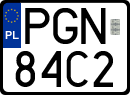 License plates of Poland, Special vehicles and motorcycles