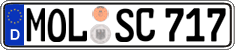 German license plate, Regular plates
