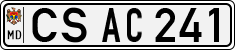 License plate of Moldova, Cars (1992)