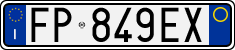 License plate of Italy, Cars (1994 year series)