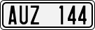 License plate of Sweden, Regular plates