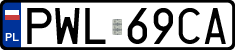 License plates of Poland, Regular car plates