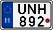 license plates of Hungary, Motorcycles (1990)