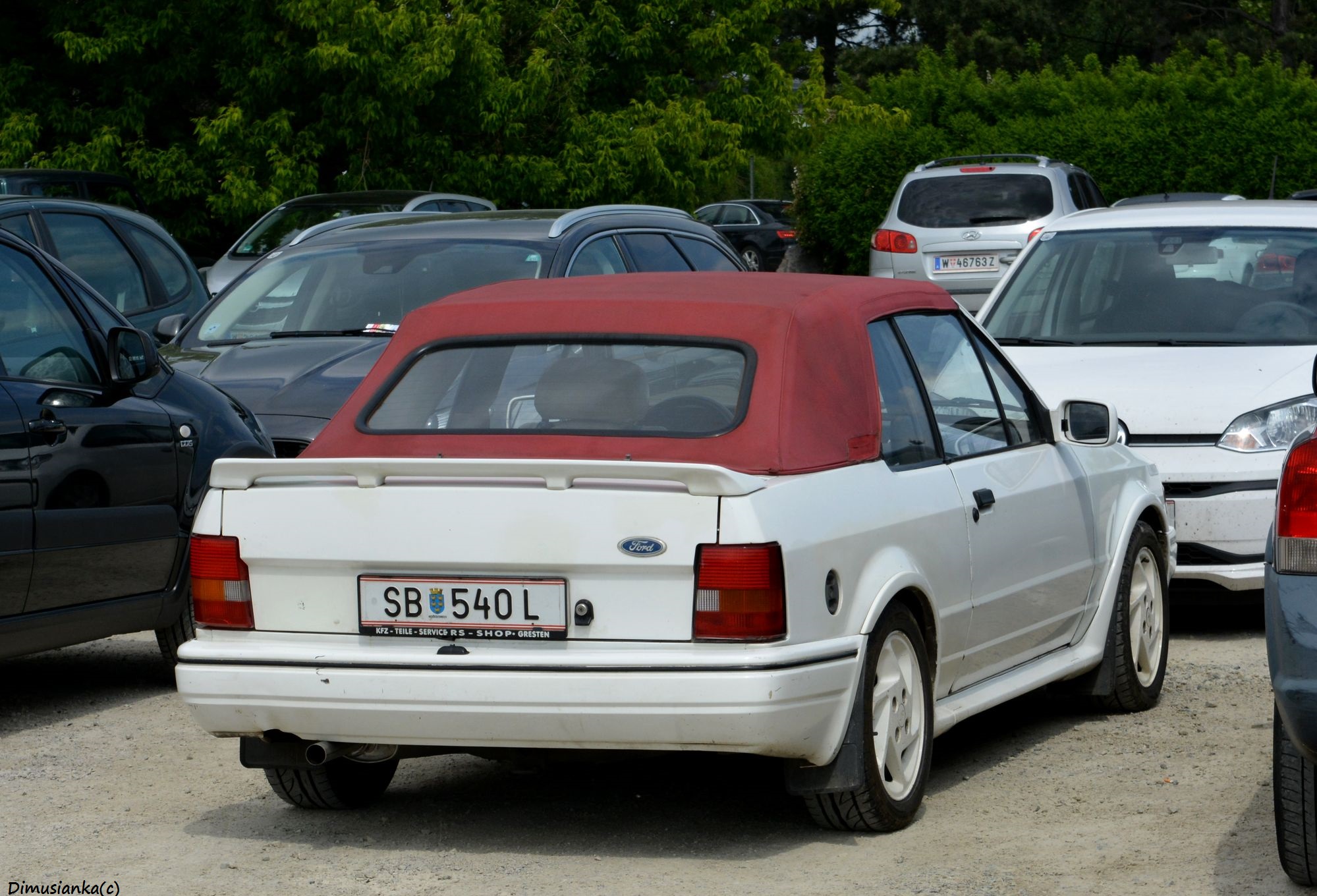 SB 540 L, Ford Escort 4th gen Cabriolet (ALF; Global-market), 1986–1990 (–1992 for LATAM-market)