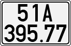 License plate of Vietnam, Cars