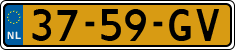 License plate of the Netherlands, Border Traffic (1953-2021 system)