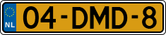 License plate of the Netherlands, Military