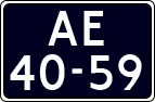 License plate of the Netherlands, Imported oldtimers (cars)