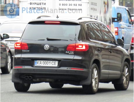 KA 0001 CE, Volkswagen Tiguan