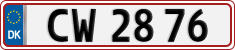 License plate of Denmark, Regular plates