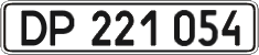 License plate Ukraine, Diplomatic