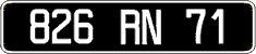 French license plate, FNI