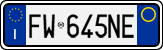 License plate of Italy, Cars (1994 year series)