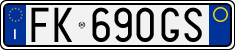 License plate of Italy, Cars (1994 year series)
