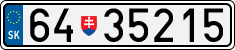 License plate of Slovakia, Military