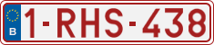License plate of Belgium, Regular plates (2010)